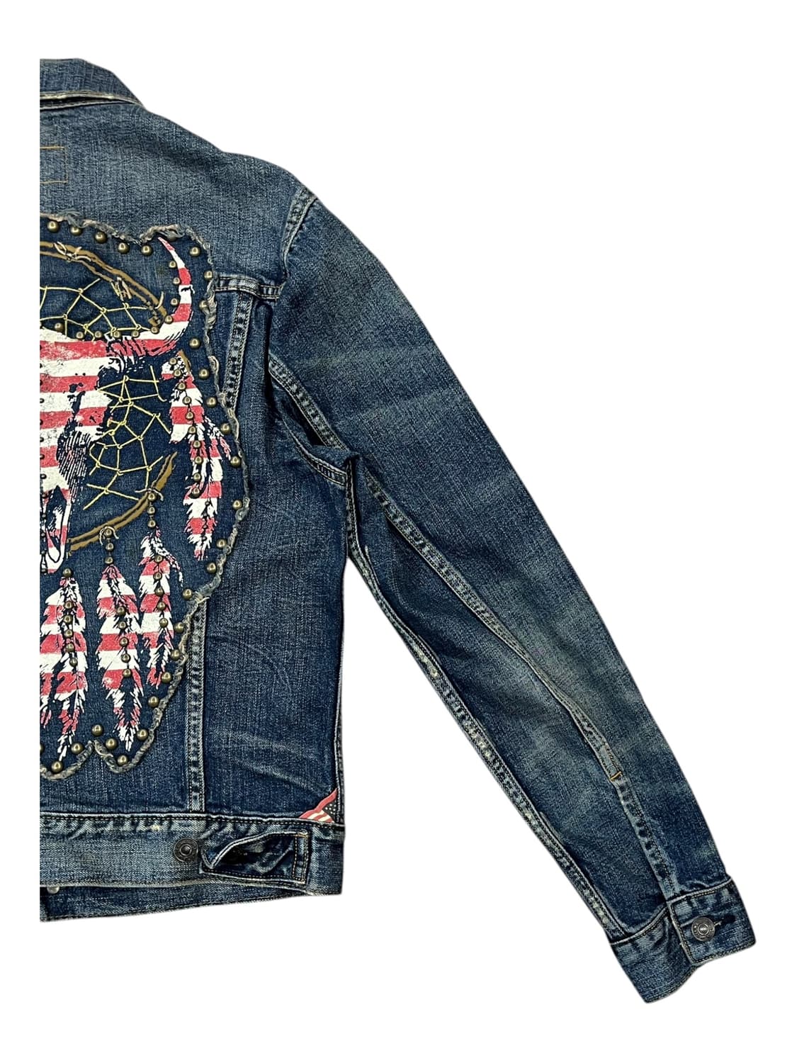 데님앤서플라이 랄프로렌 드림캐쳐 성조기 데님 자켓 XS #csz1878  상품이미지10