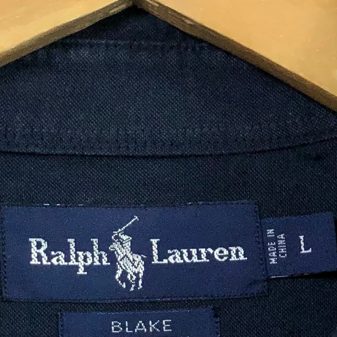 L 폴로 네이비 옥스포드 셔츠 상품이미지3