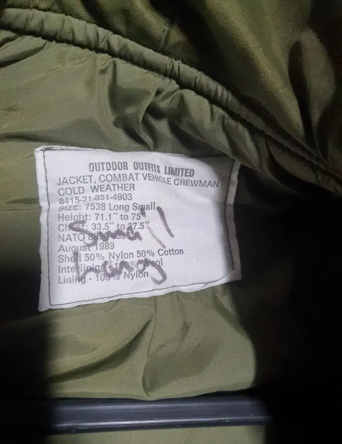 캐나다군 탱커자켓 SL 상품이미지2