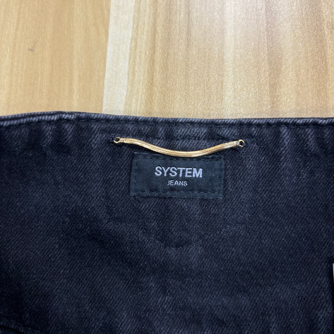 system 시스템 커브 헴 데님 롱 스커트  상품이미지3