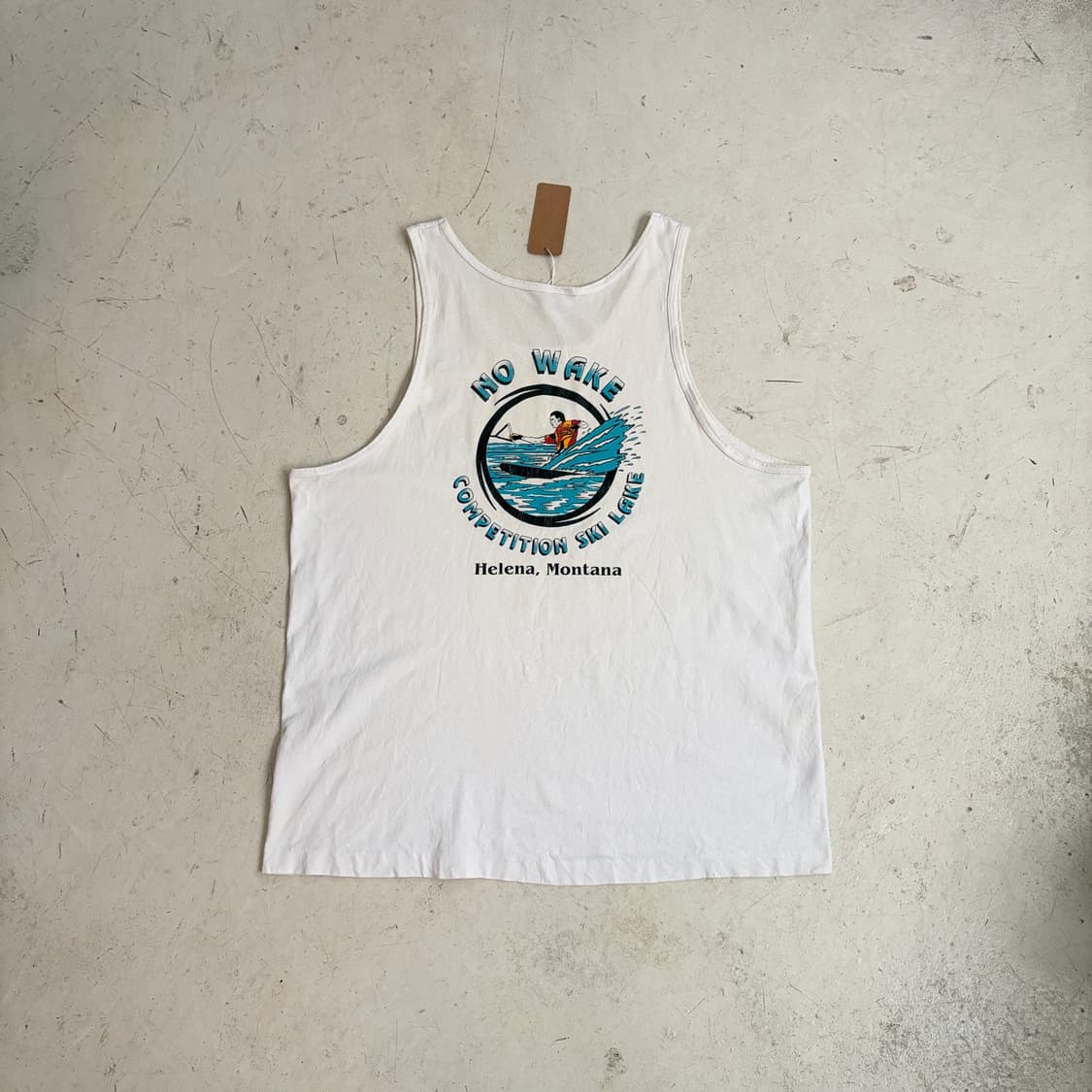 90s USA No Wake Lake 빈티지 슬리브리스 XL 상품이미지1