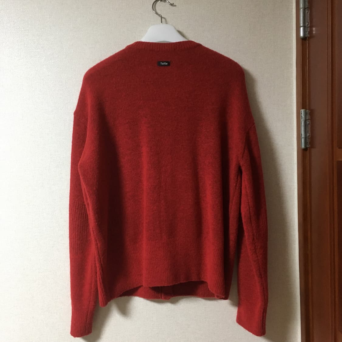 [3] MARINIERE FINE WOOL CARDIGAN RED 상품이미지2