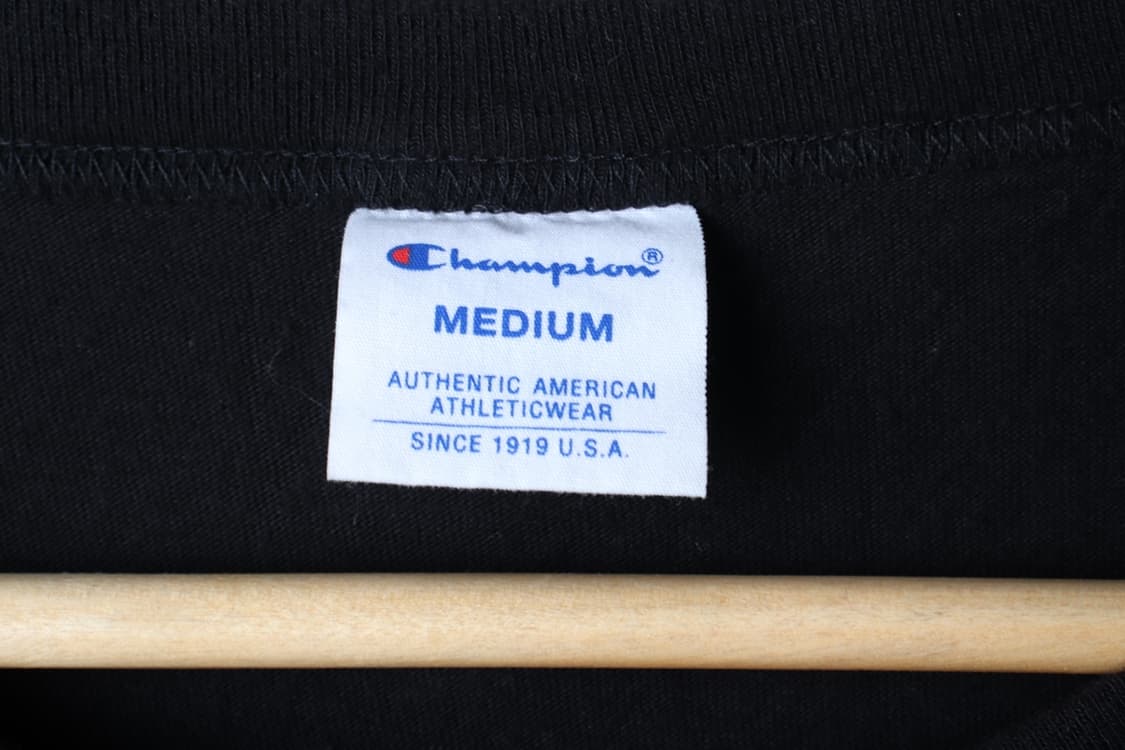 (M-XL) 챔피온 반팔 티셔츠 스몰로고 블랙 올드스쿨-H32455 상품이미지7