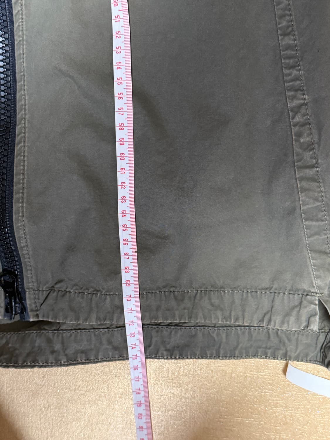 [사이즈 모름]스톤 아일랜드 가먼트 후드 자켓 카키 상품이미지5