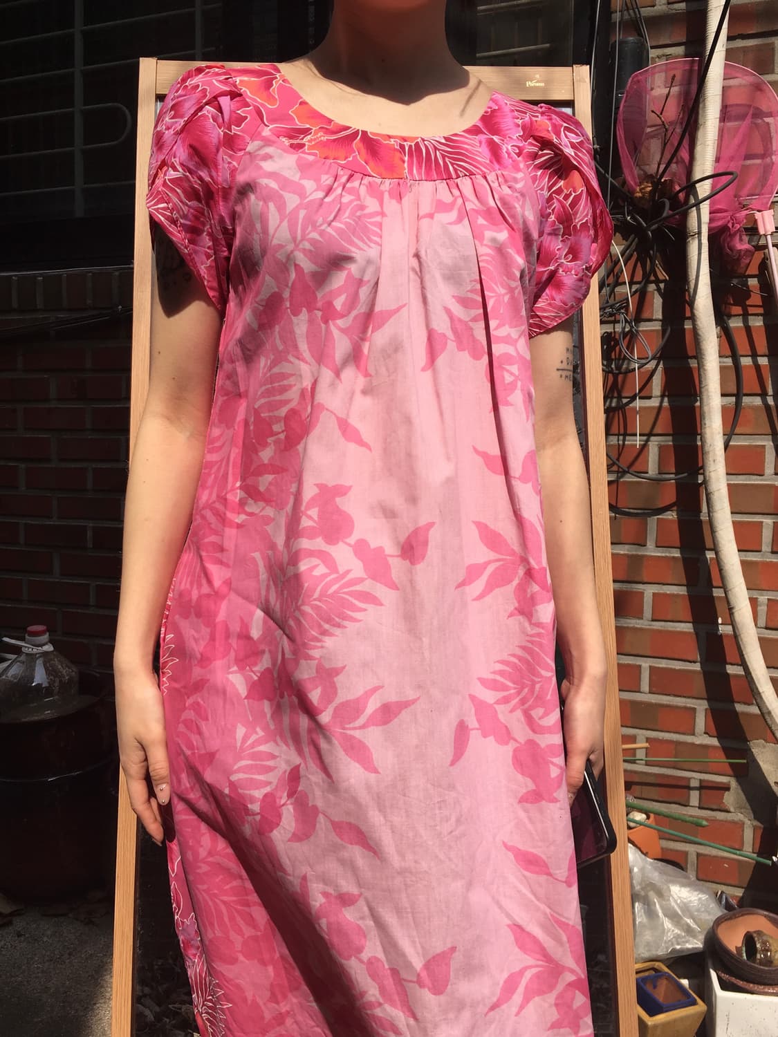 로맨틱 핑크 보태니컬 원피스 상품이미지1