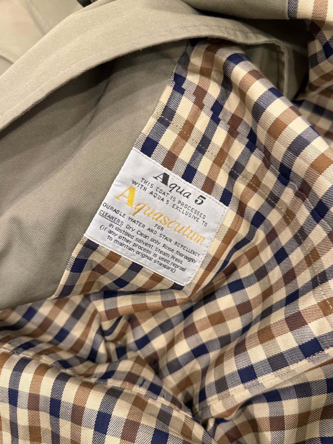 80s Aquascutum 빈티지 트렌치 맥코트 made England 상품이미지9