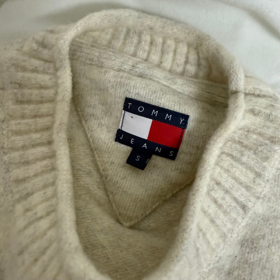 타미진스 멜란지 플래그 립 스웨터 (S) 상품이미지2