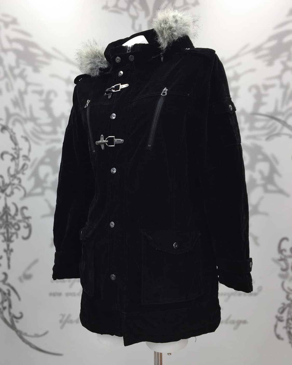 Wolf-Jaw Fireman Buckle Suede Coat 상품이미지3