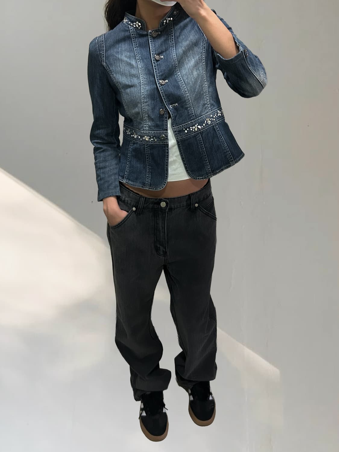 빈티지 올리비아로렌 쥬얼리 데님자켓 상품이미지9