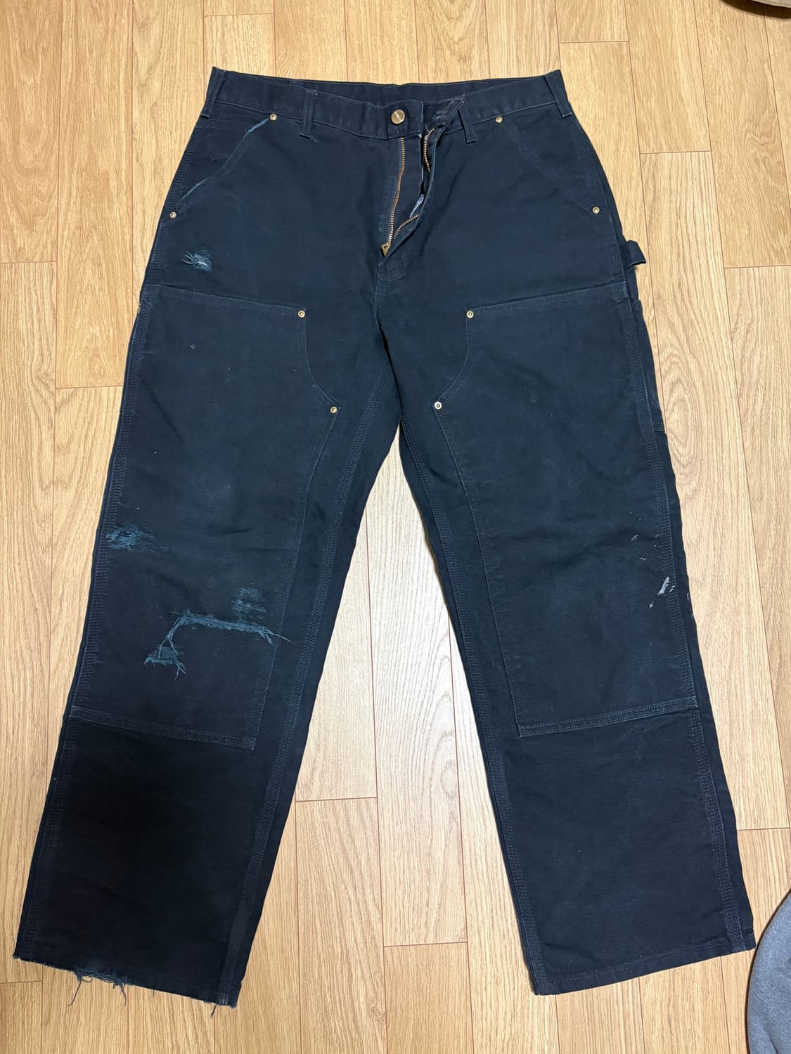 usa 칼하트 더블니 b01 36x32 blk 상품이미지1