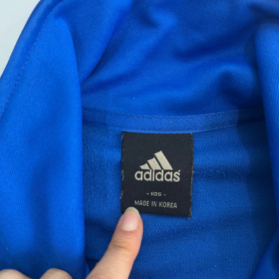 Adidas 아디다스 삼각로고 블루 져지 상품이미지5