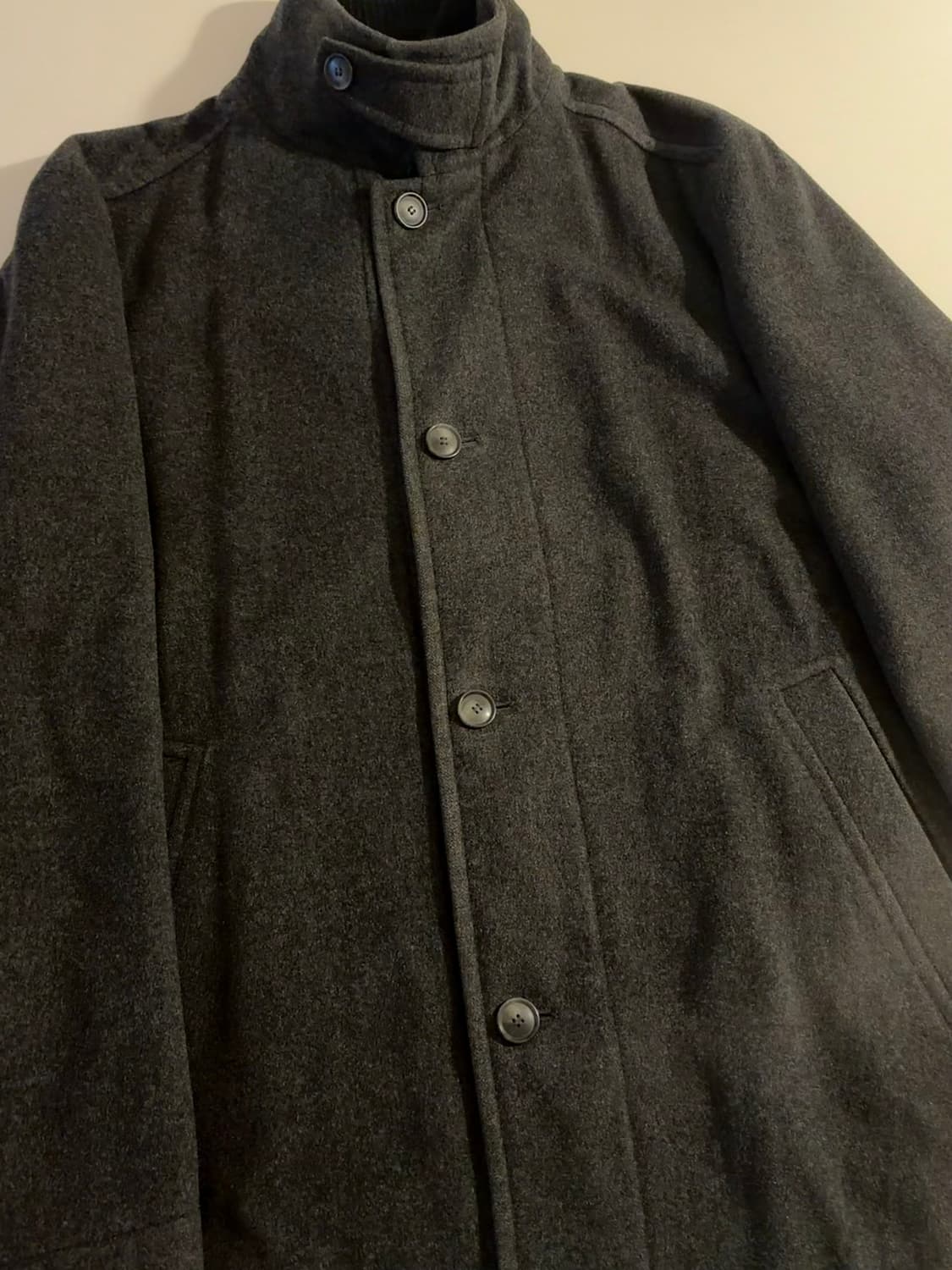 Hugo boss 캐시미어 하이넥 더블코트 상품이미지1