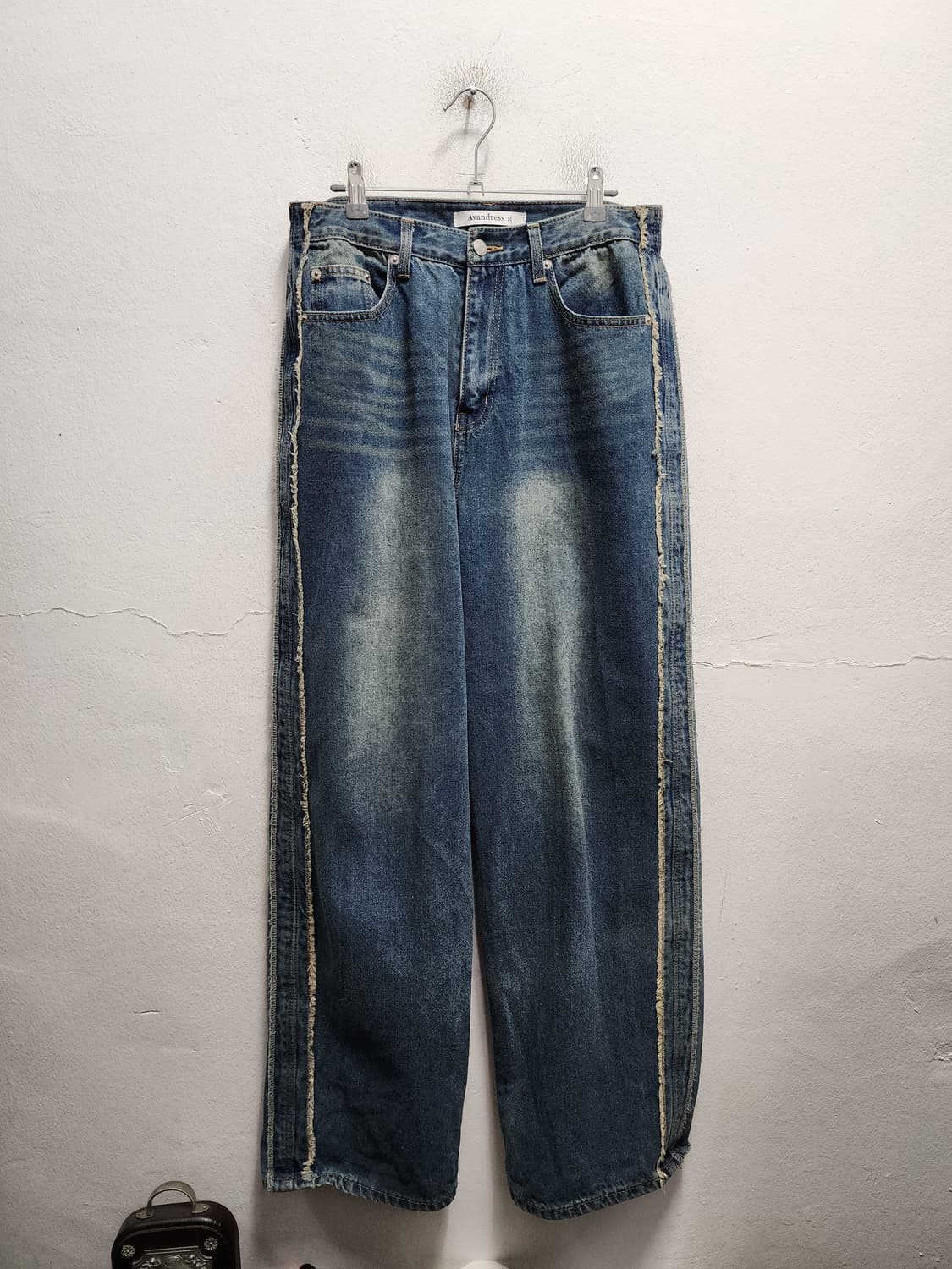 Avandress 어반드레스 사이드라인 와이드 데님팬츠 상품이미지1