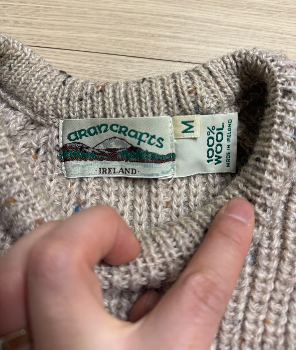 아란크래프트 arancrafts 100%울 니트 스웨터 상품이미지2