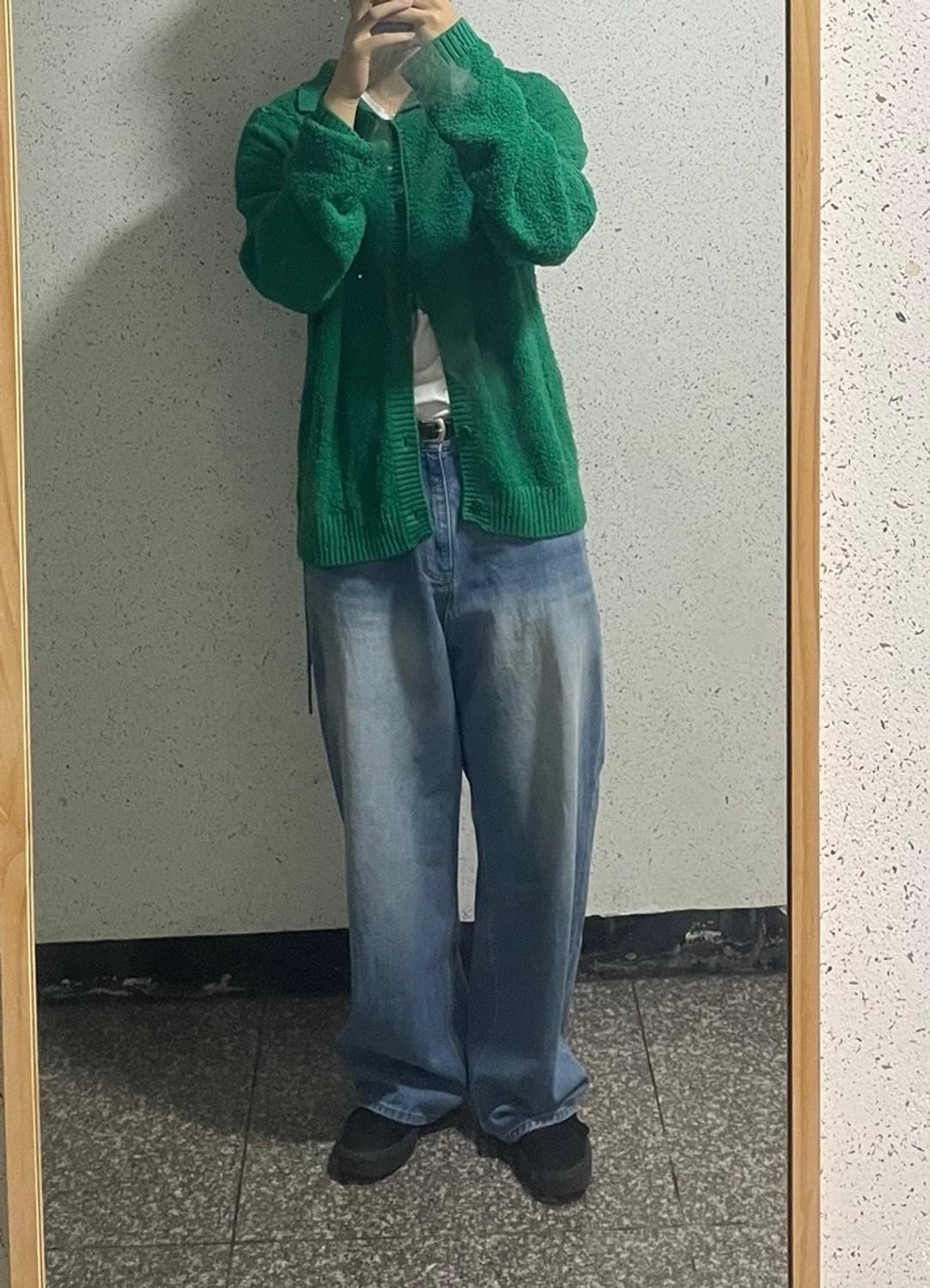 앤더슨벨 더현대 가디건 그린 M 상품이미지3