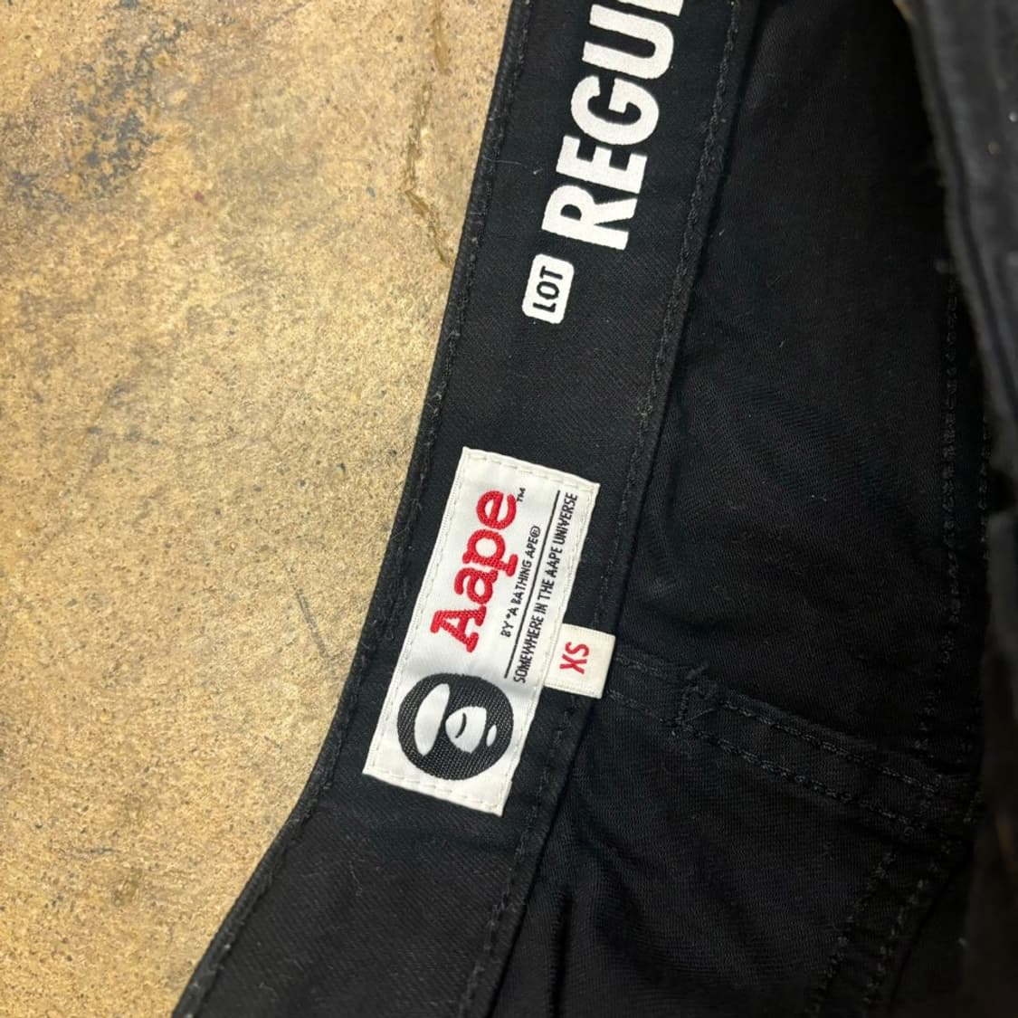 [정품/XS] 베이프 백로고 마일로 홀로그램 블랙 면 반바지 숏팬츠 상품이미지4