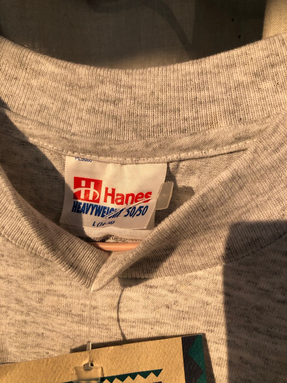 hanes 🐢프린팅 멜란지그레이 T 상품이미지3