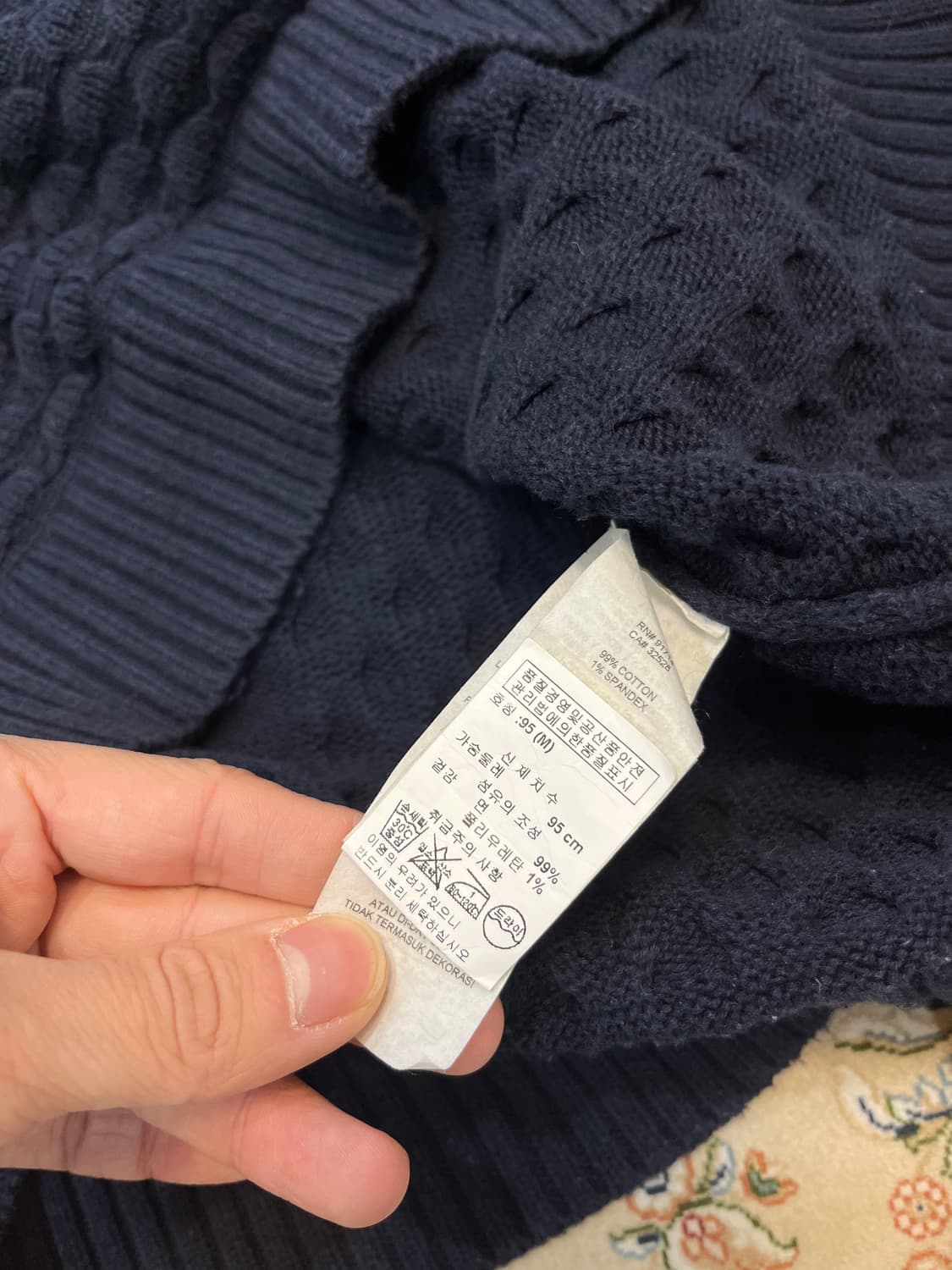 알마니 익스체인지 더블 지퍼 하이넥 니트 상품이미지5