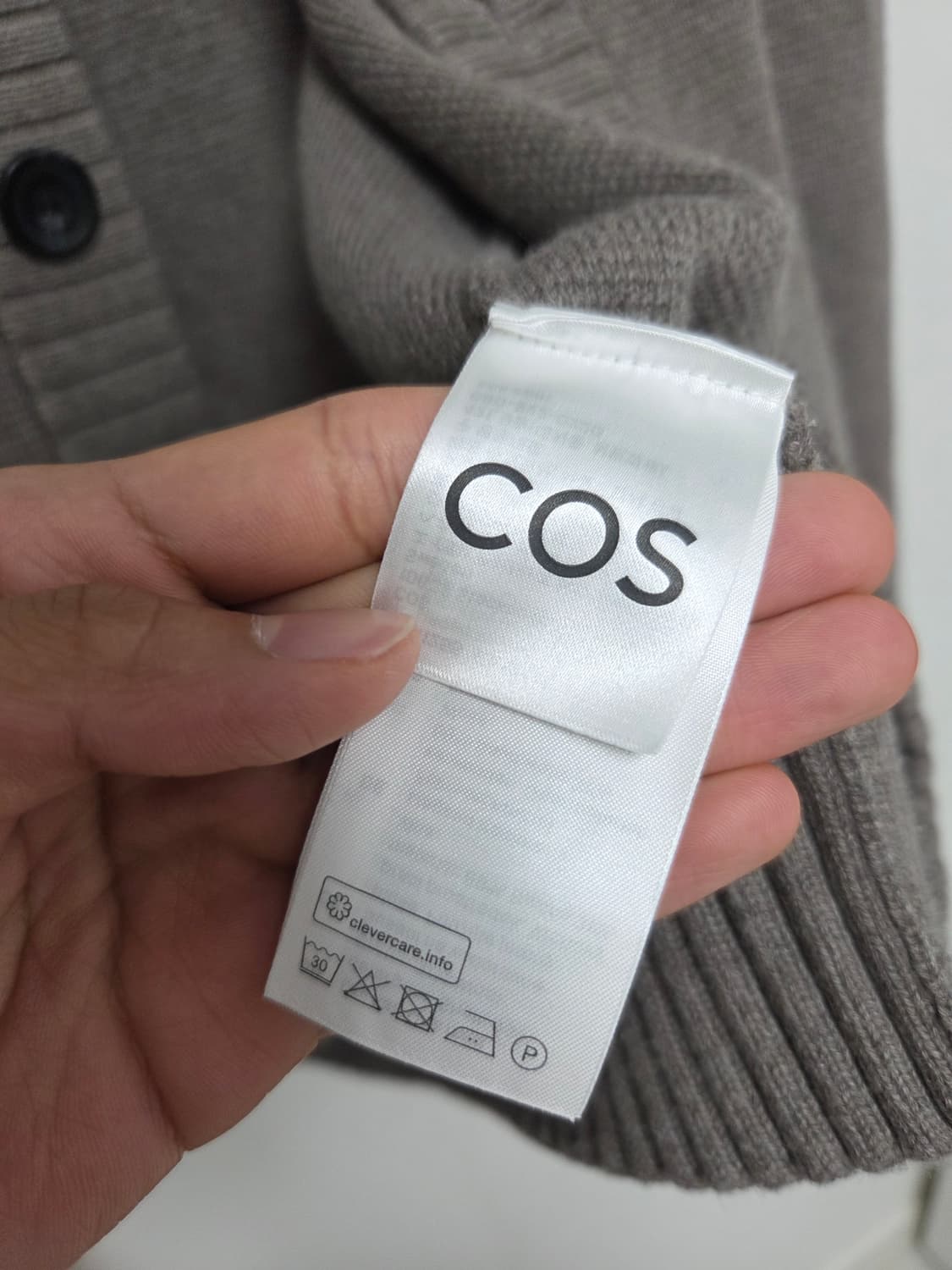 cos 울 블렌드 크루넥 가디건 xs 상품이미지5