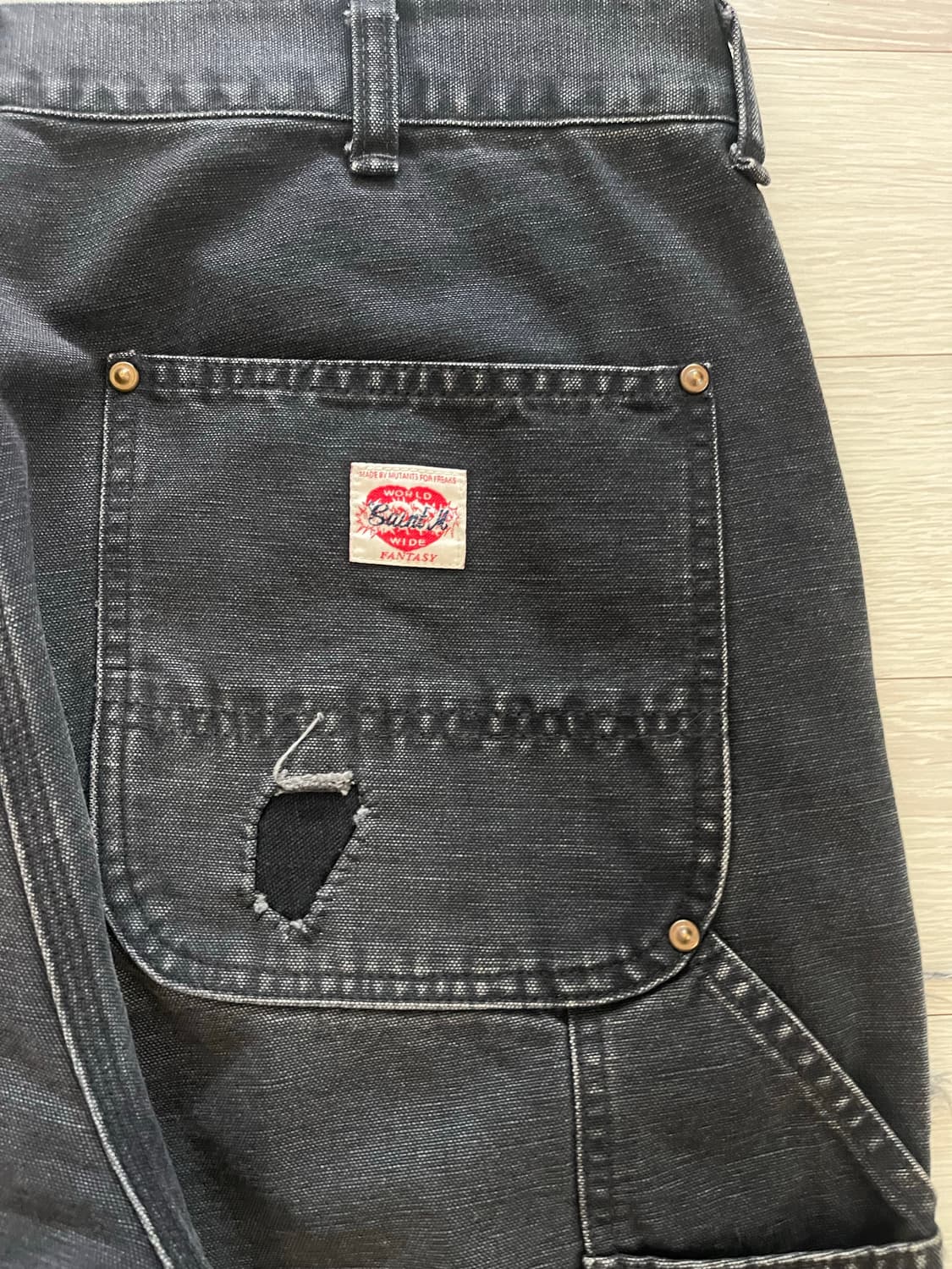 세인트미카엘 플레어 더블니 블랙 M 상품이미지4