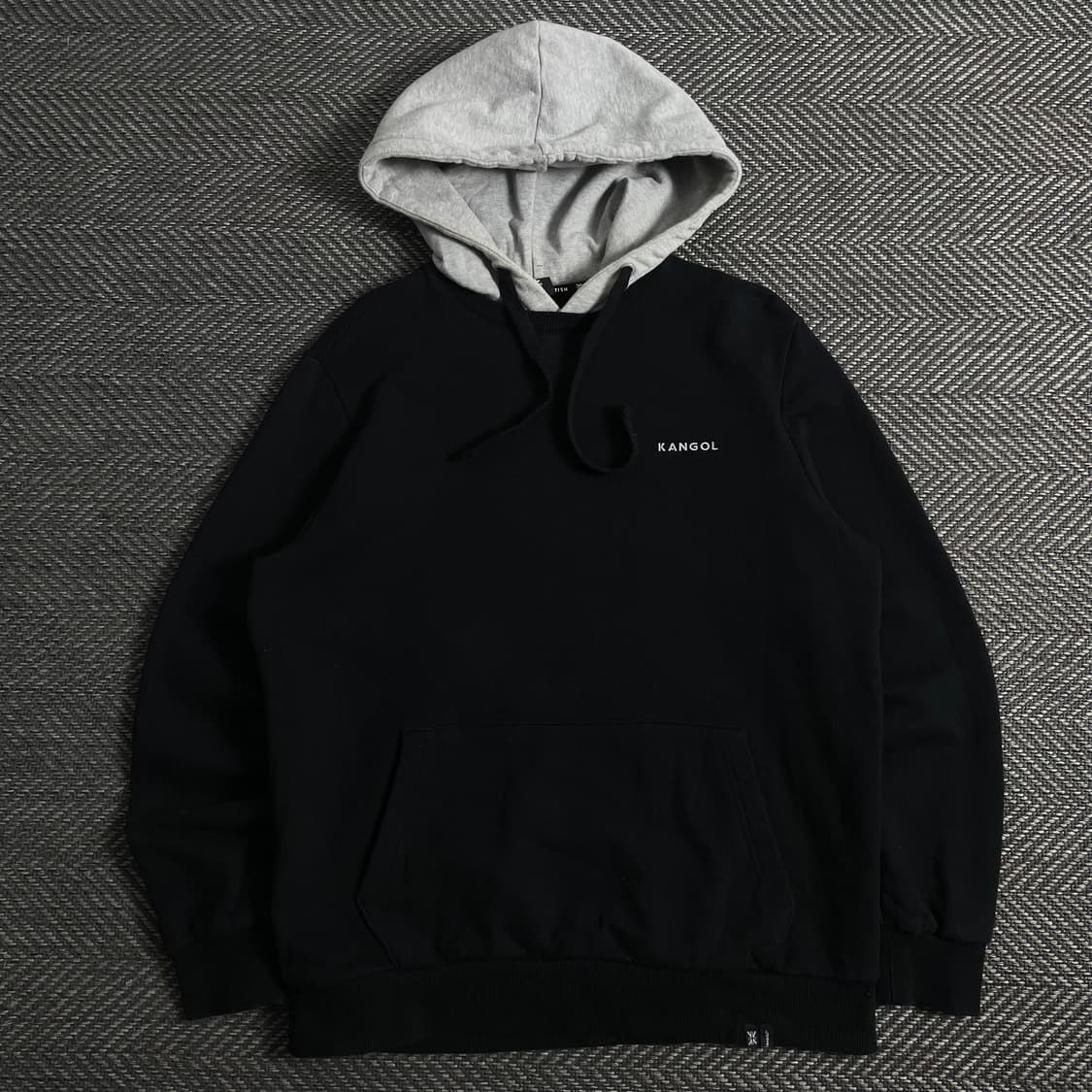 캉골 스몰 자수로고 배색 투톤 후드 티셔츠y 3908 상품이미지2