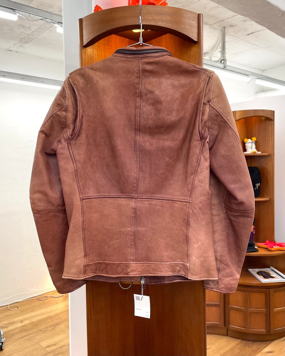 [M] 맨즈멜로즈 핑크 레더 자켓 상품이미지6