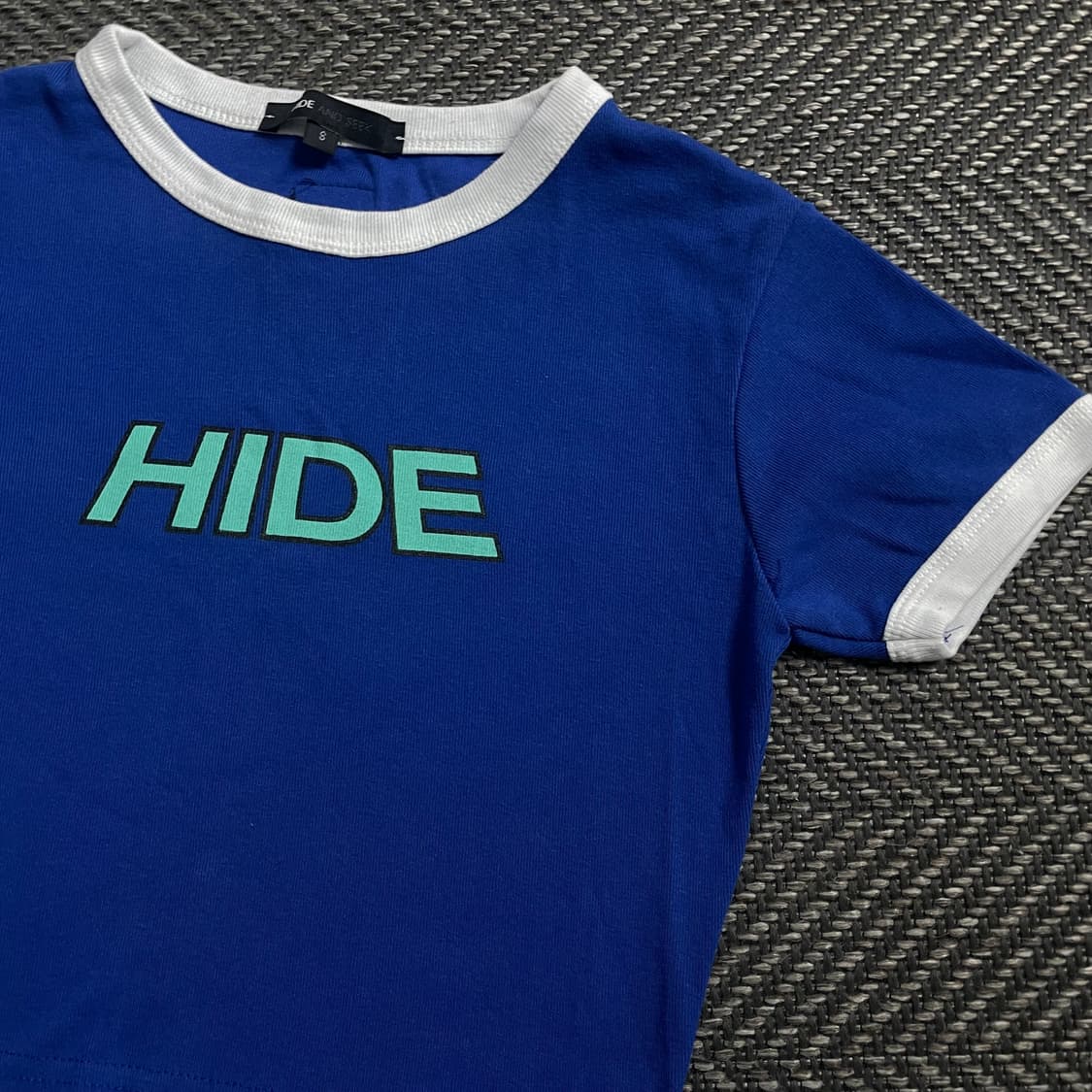 HIDE 우먼스 빅로고 크롭 반팔 티셔츠 y 4603 상품이미지3