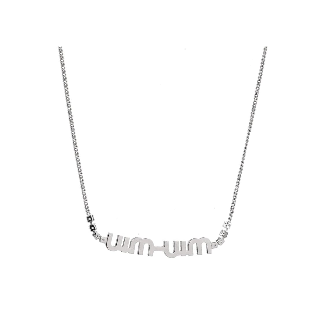 미우미우 네크리스 스틸 크리스탈 상품이미지6