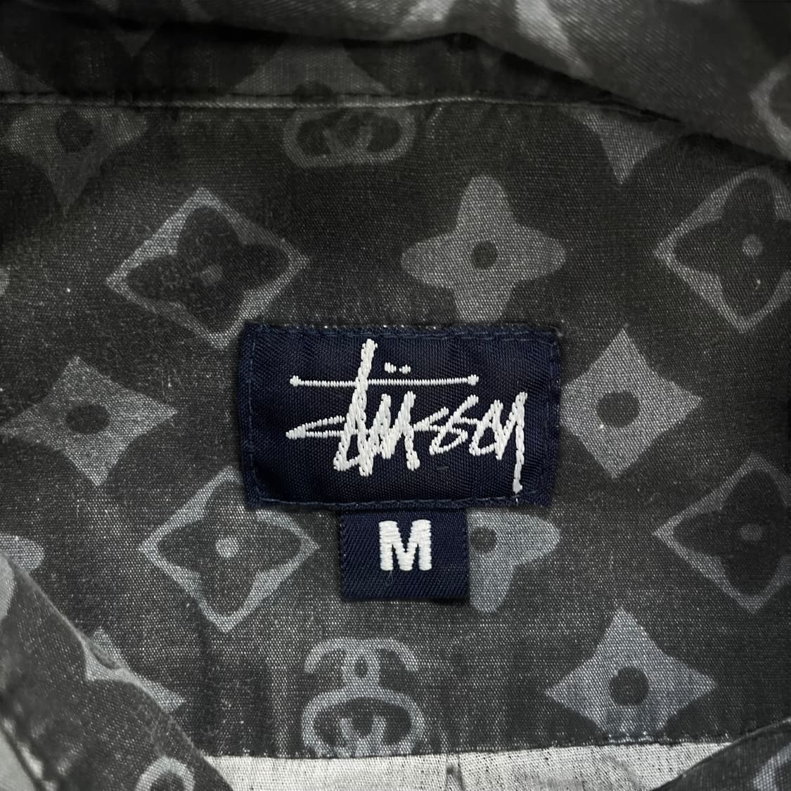 스투시 Stussy 00s 루이비통 패러디 모노그램 반팔 셔츠 상품이미지4