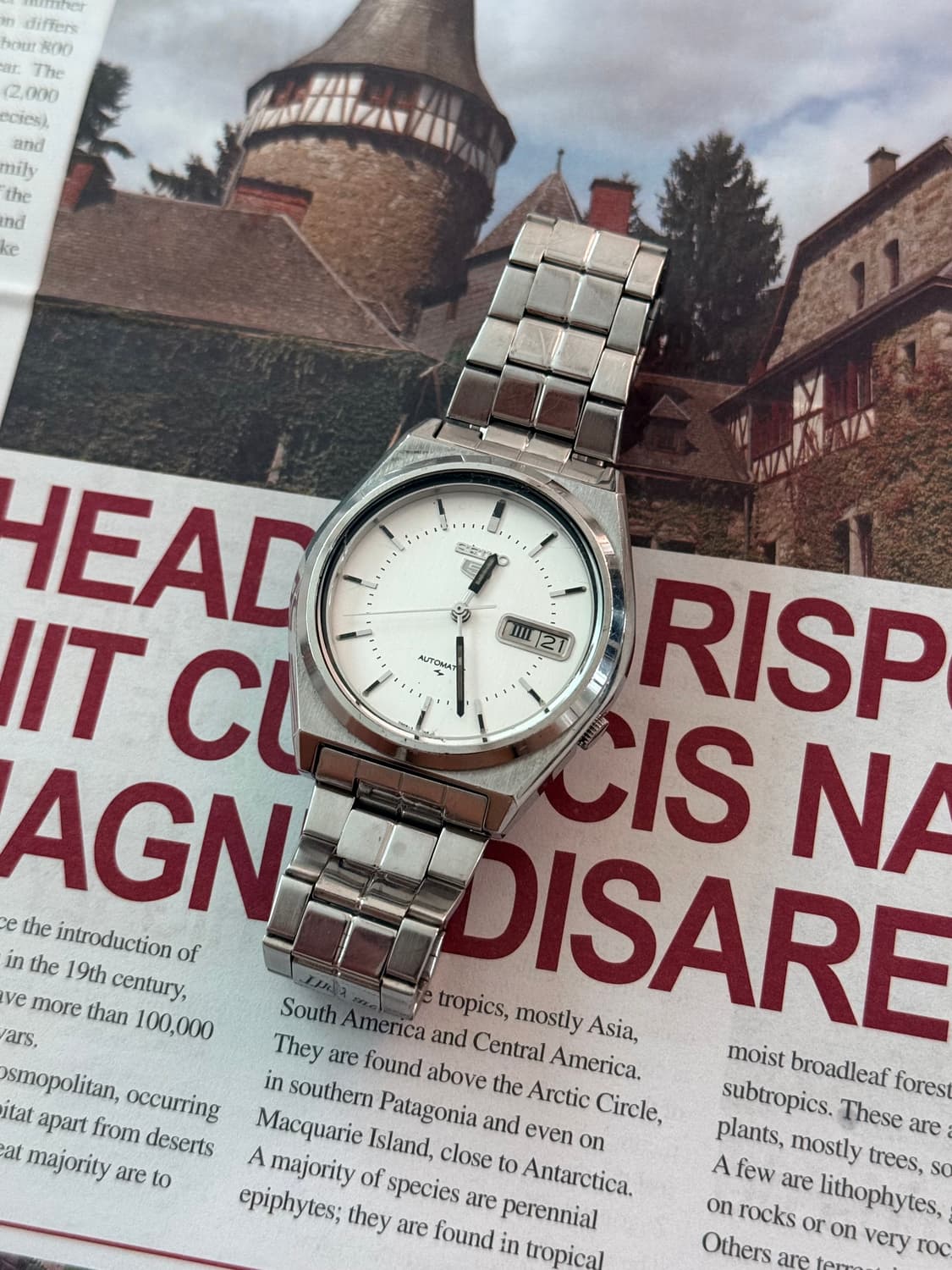 Seiko 세이코 5 Automatic White Diel 상품이미지2