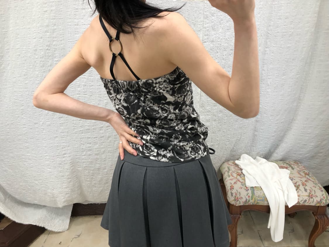 Black rose halter top 상품이미지7