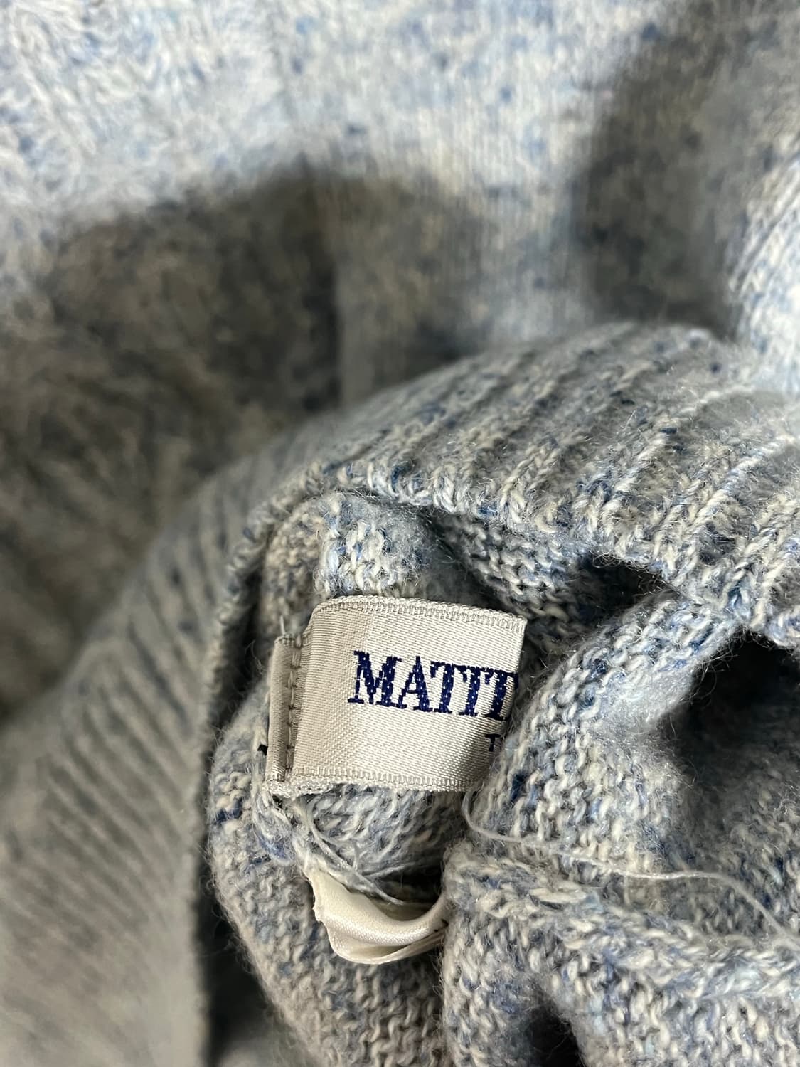 일본 빈티지 캐시미어 100 반팔 니트 상품이미지4