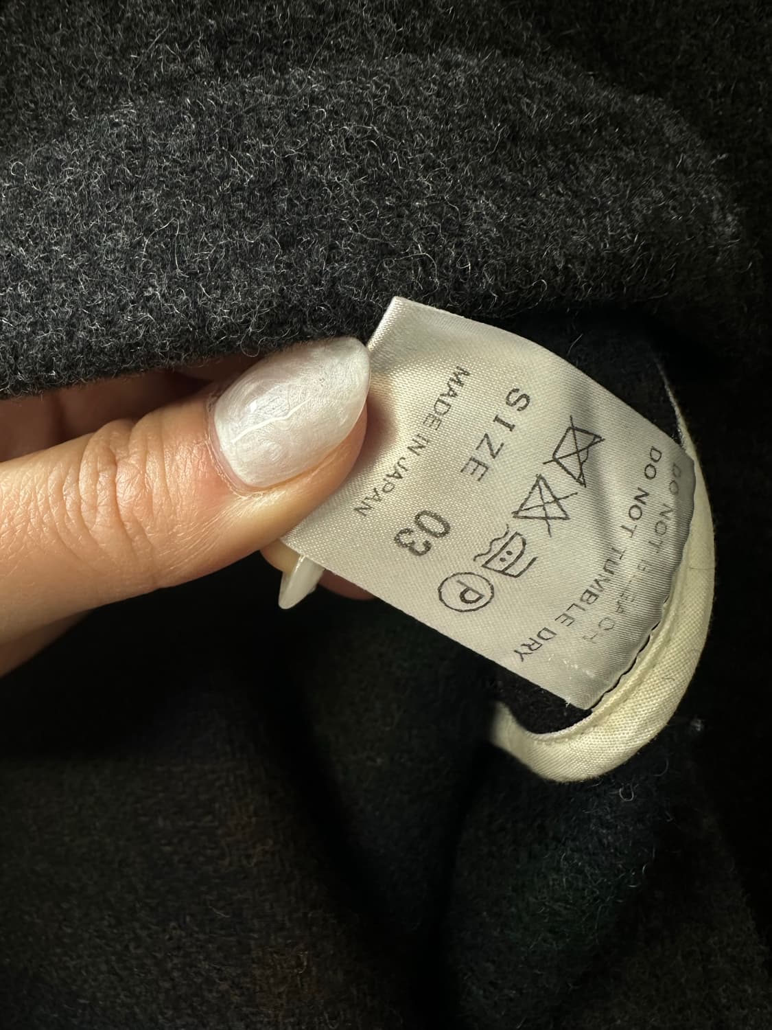 일본빈티지 울 더플 빵 단추 버튼 하프코트 상품이미지7