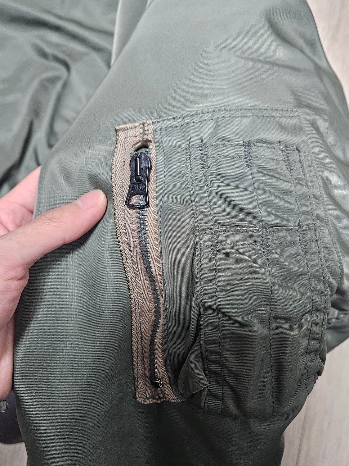 90s hope mfg 리버시블 카모 ma-1 상품이미지4