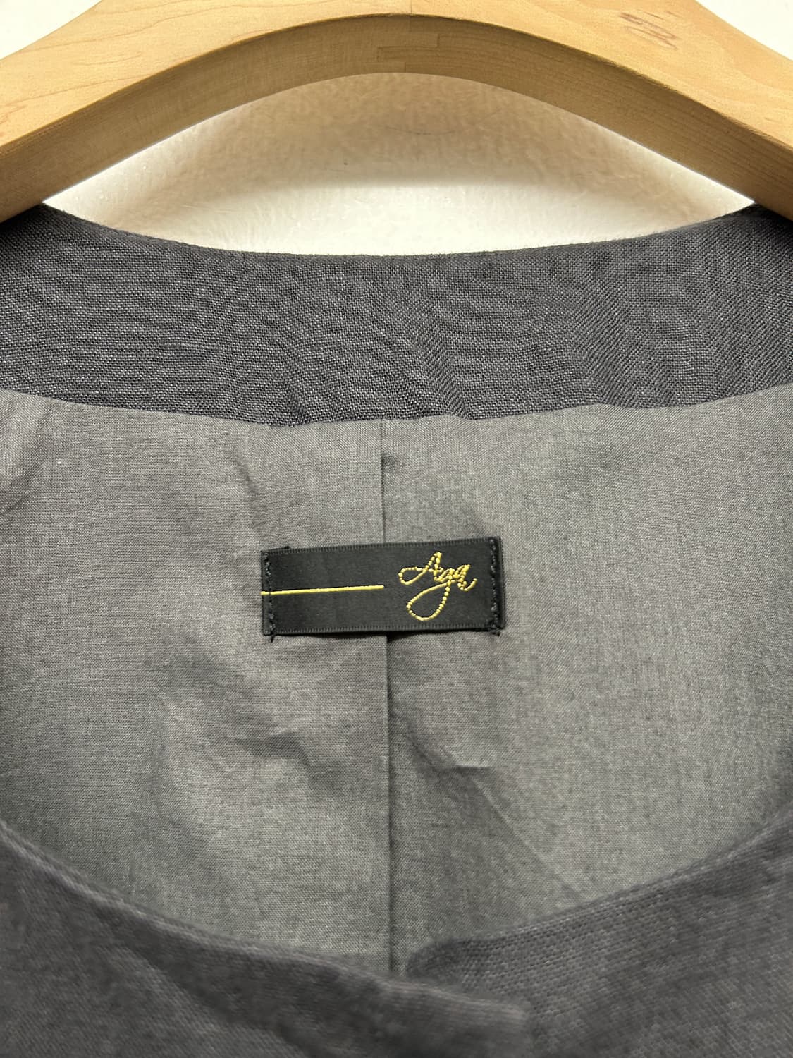 Aga 라운드넥 린넨 자켓 상품이미지5