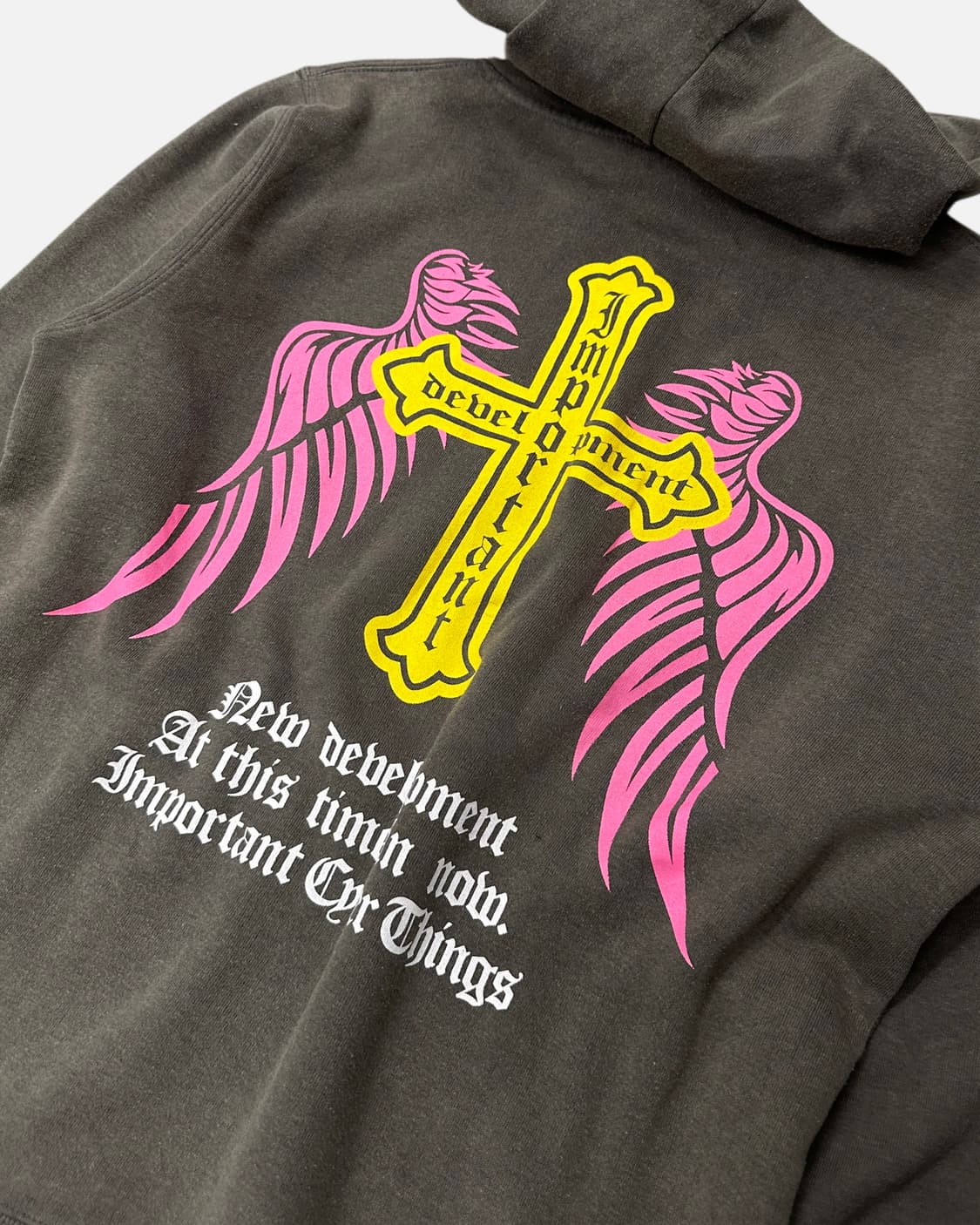 punk wing cross hood t-shirt 상품이미지5