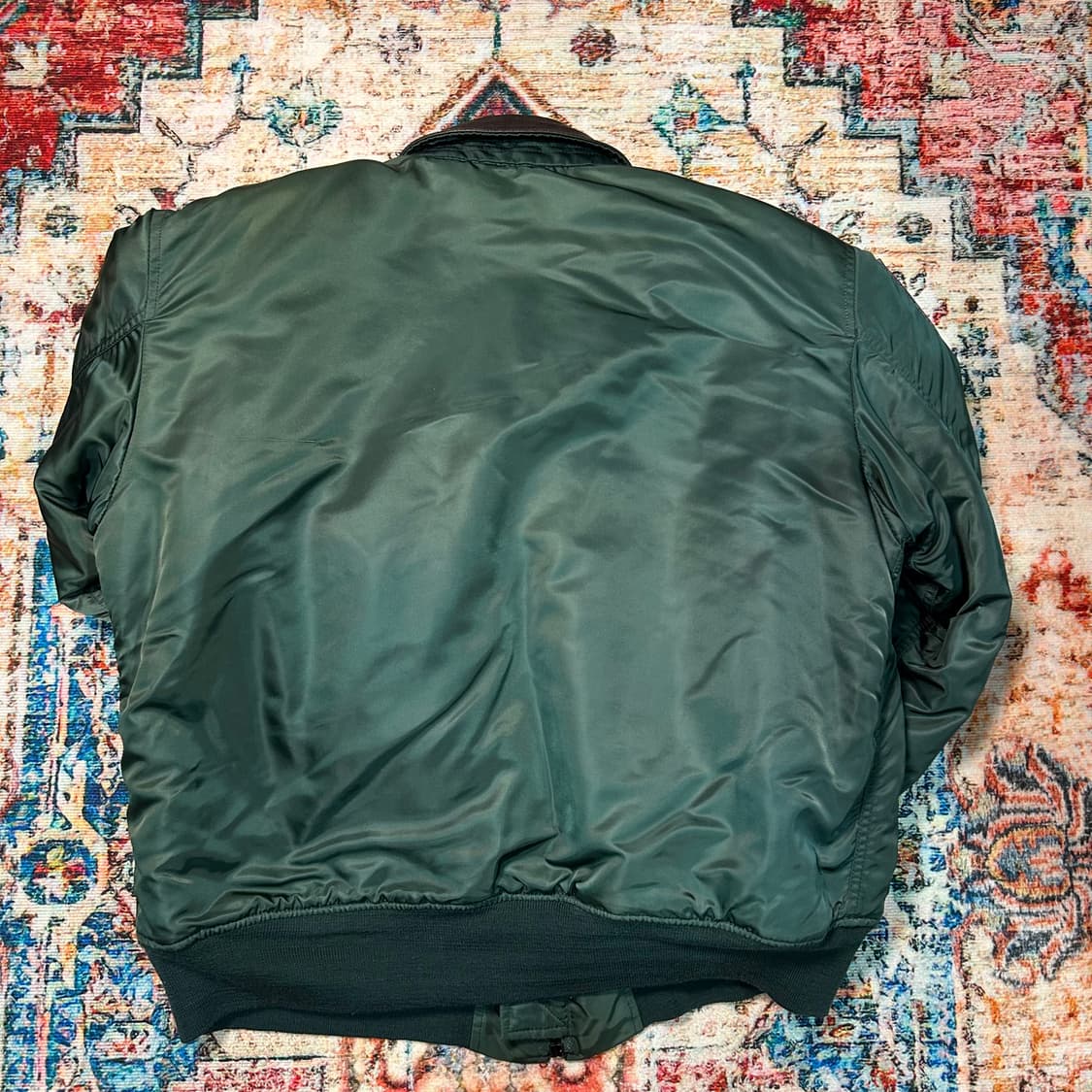 [XL] 00s 알파인더스트리 CWU-45 가죽패치 항공자켓 상품이미지2