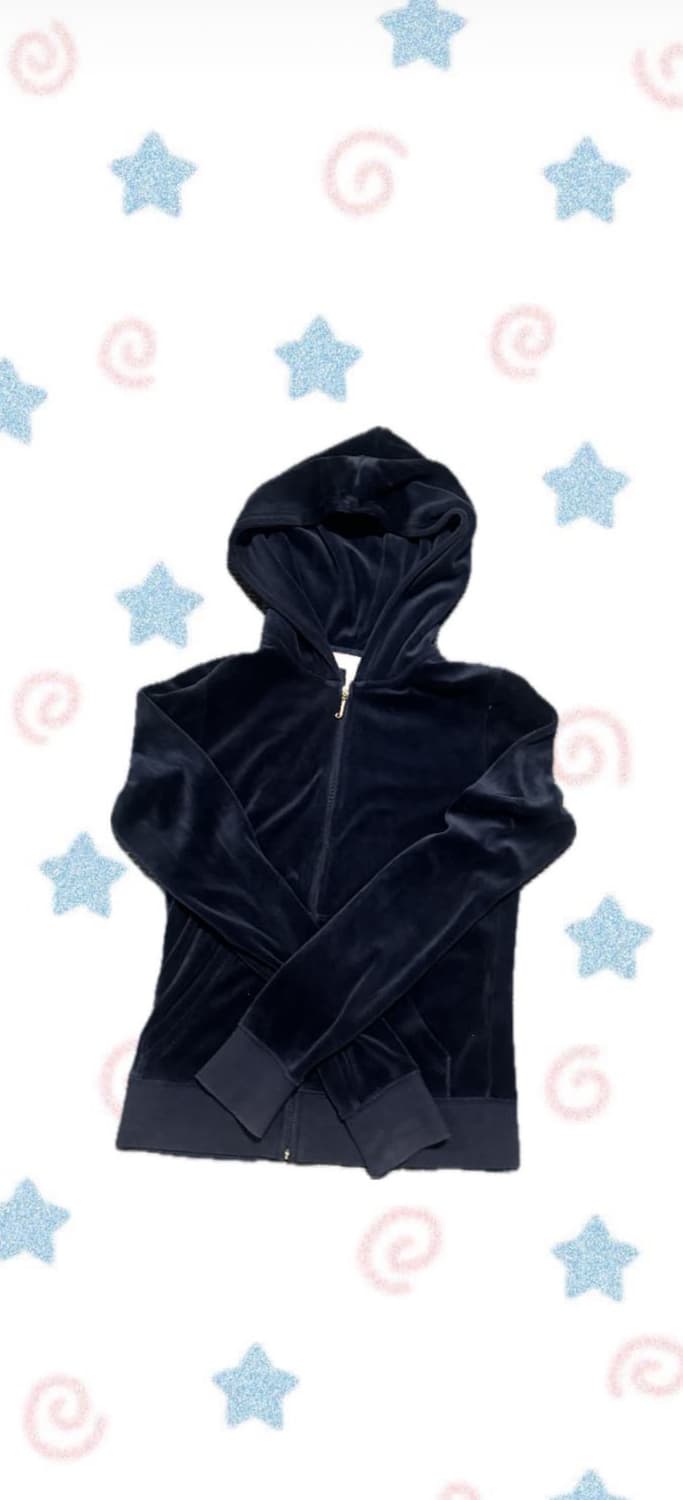 히메갸루깔💋쥬시꾸뛰르 네이비 벨벳 집업 💙 (반택포) 상품이미지2