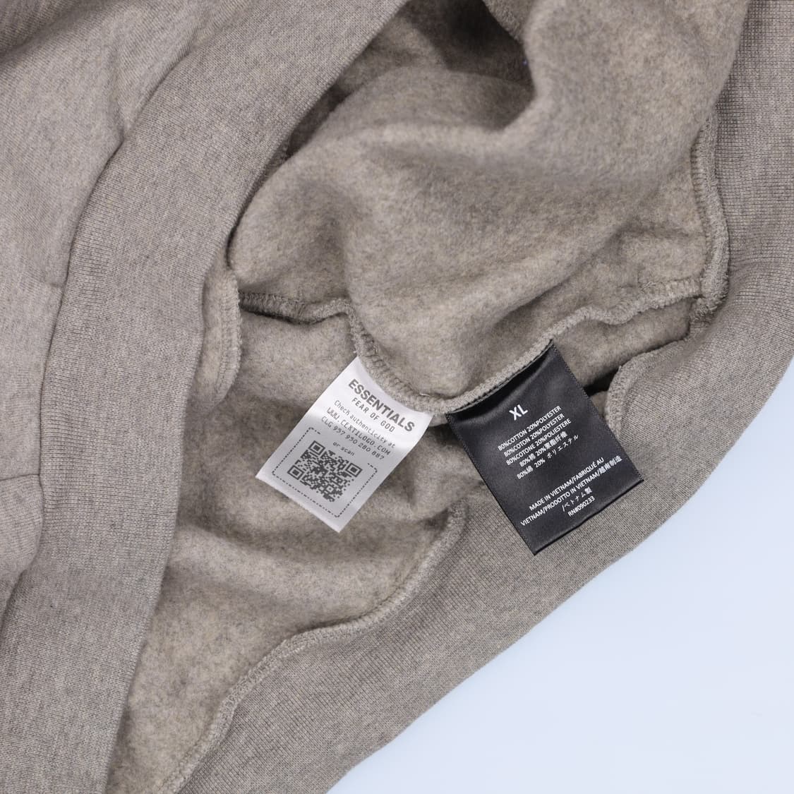 [XL] 새상품 피어오브갓 에센셜 스테이트 후드 (크림택) 0119H1 상품이미지5