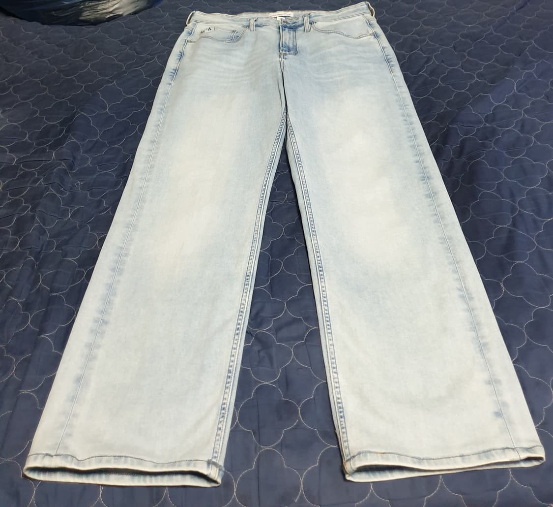 캘빈클라인 90s 스트레이트 에코 쿨 스트레치 데님팬츠 라이트블루(31) 상품이미지2