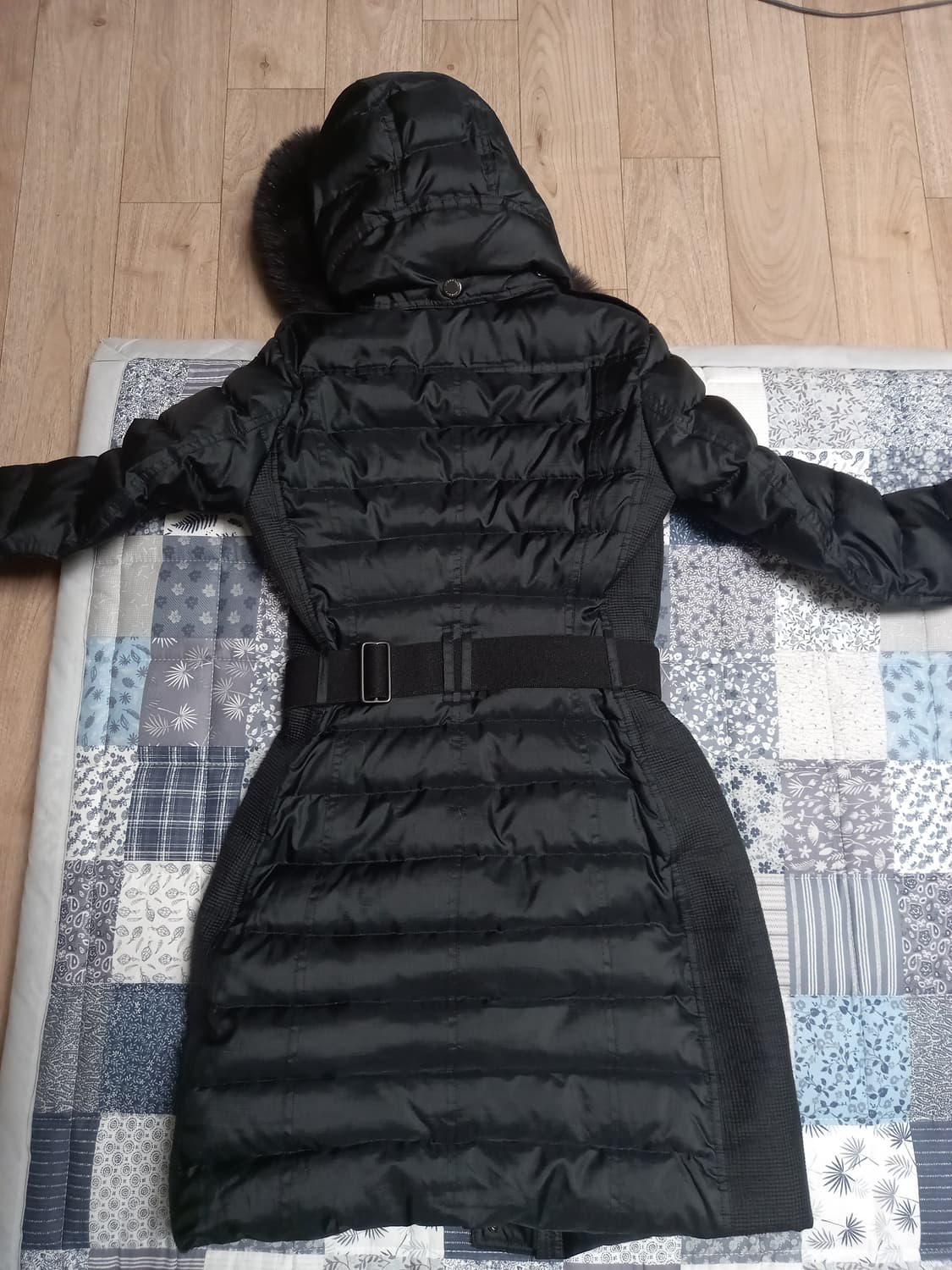 버버리 여성 여우퍼 롱패딩 후디  44~55 상품이미지10