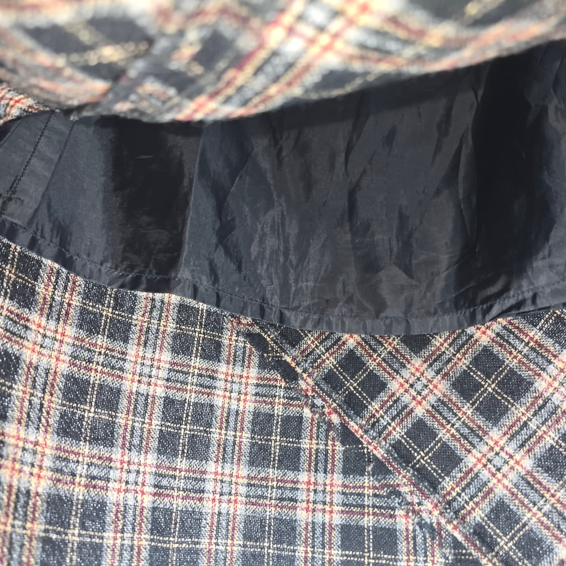 일본빈티지 체크 롱롱 스커트 25" 상품이미지6
