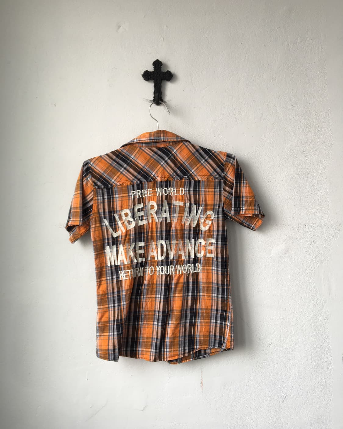 Patch point check pattern shirt 상품이미지3