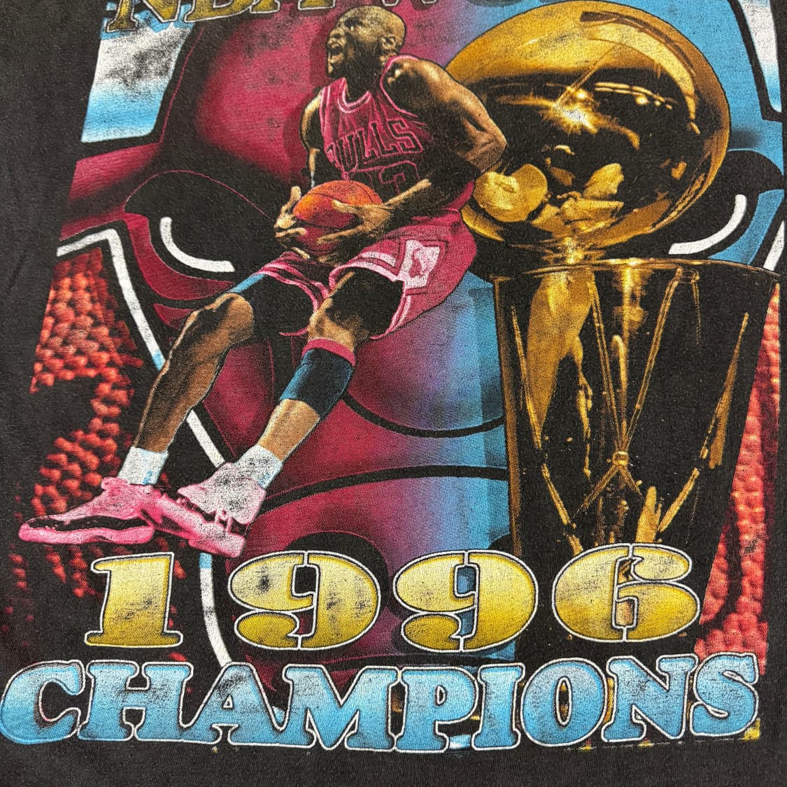 빈티지 90s Chicago Bulls 시카고 불스 마이클 조던 랩티셔츠 상품이미지6