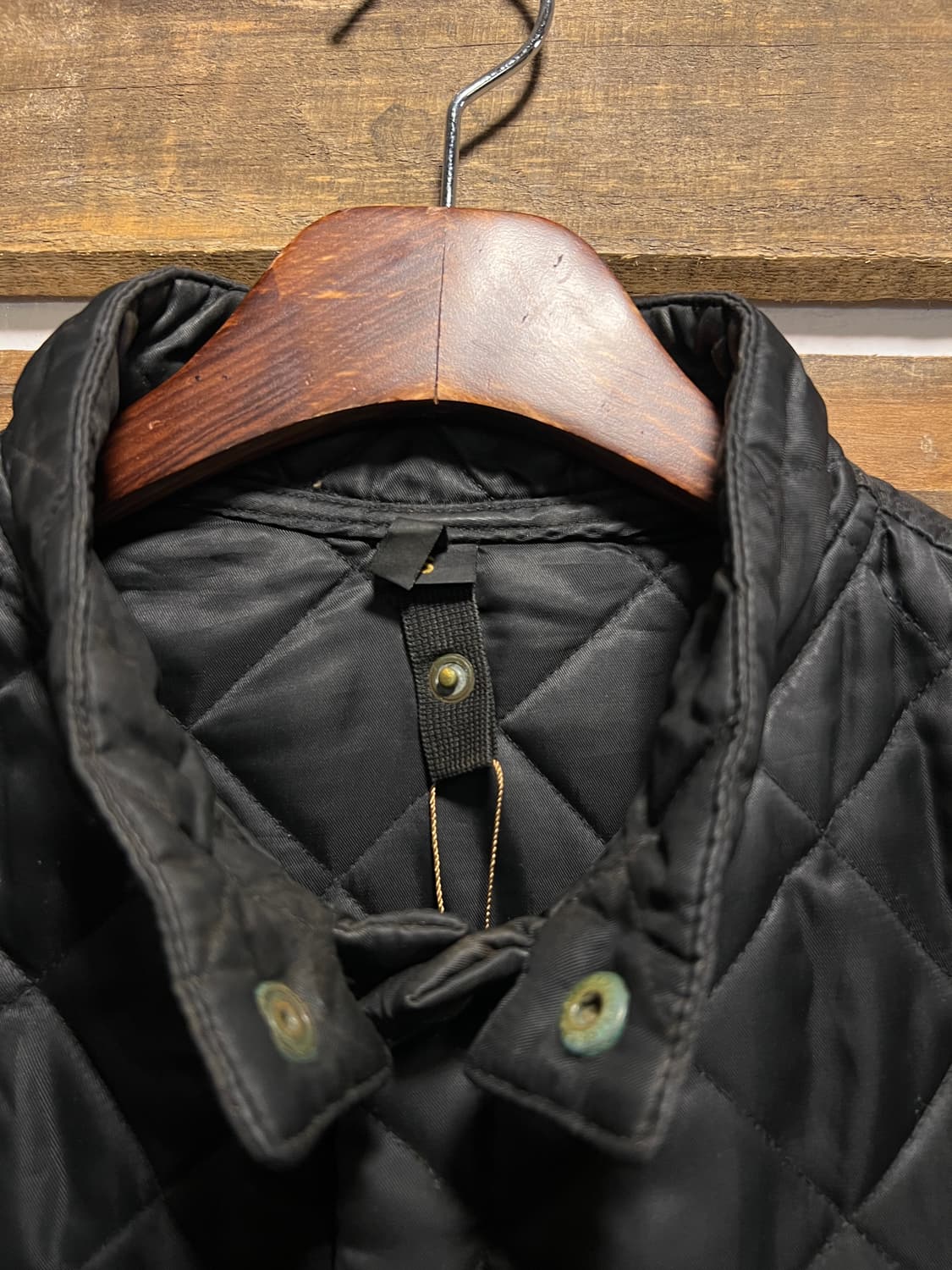 [S]90's Belstaff 벨스타프 블랙 퀼팅 모터사이클 베스트 상품이미지2