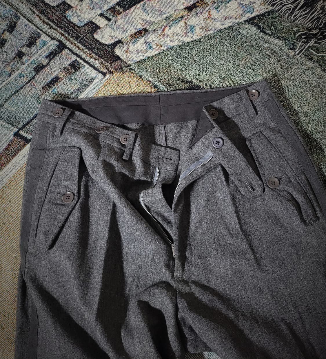 요지 야마모토 뿌르옴므 울 팬츠 상품이미지1