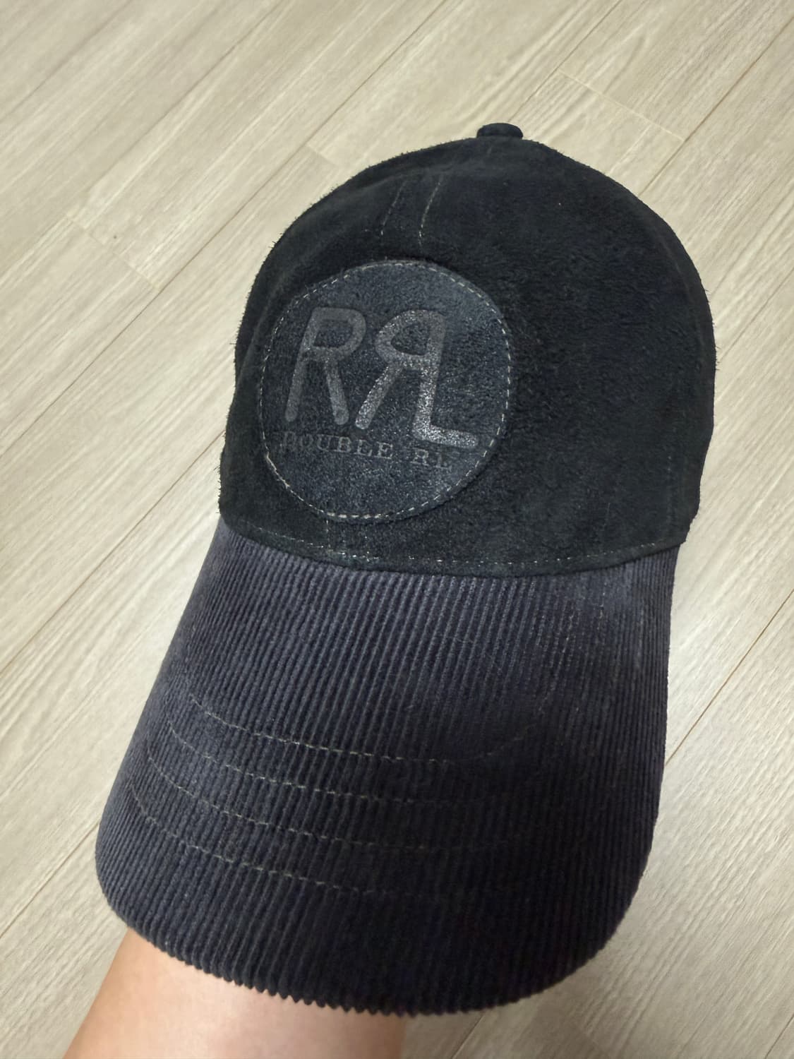 rrl 더블알엘 랜치로고 스웨이드 볼캡 상품이미지1