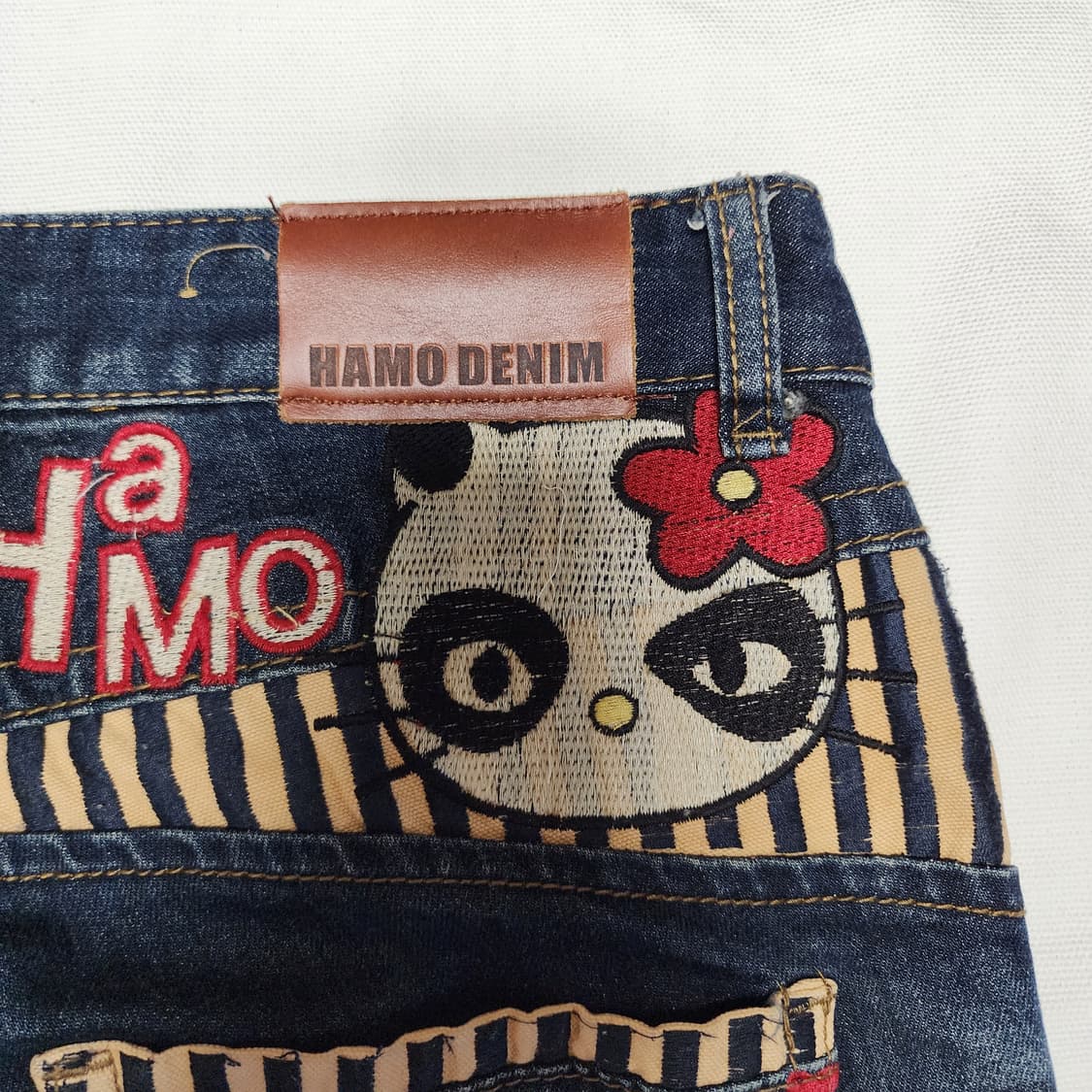 HAMO 락시크 자수 오리엔탈 워싱 데님팬츠 상품이미지8