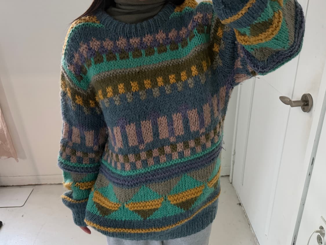 그레놀라 페어아일 헤비 울 니트 스웨터 상품이미지1