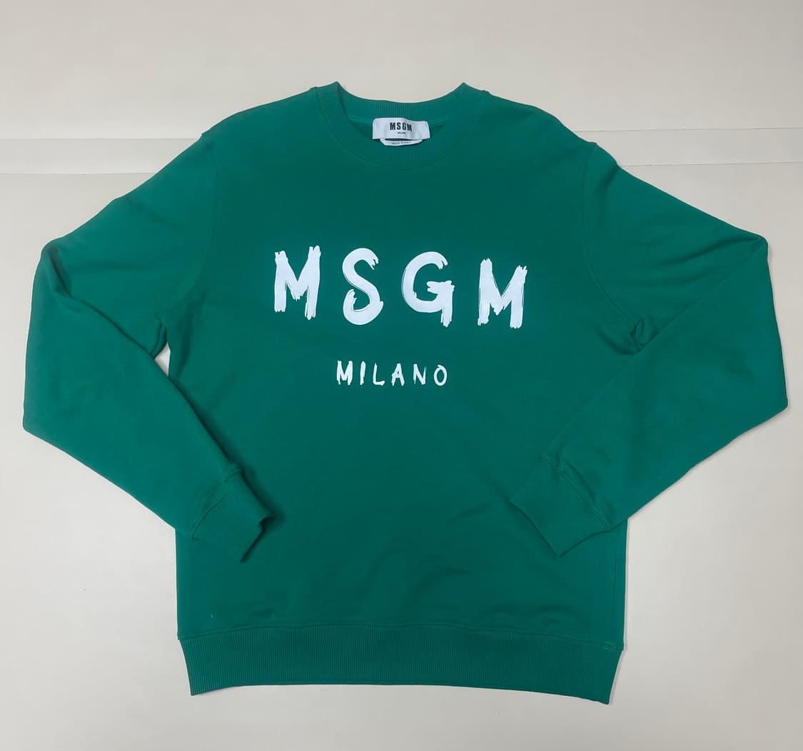 MSGM 밀라노 그린 맨투맨 S 상품이미지1
